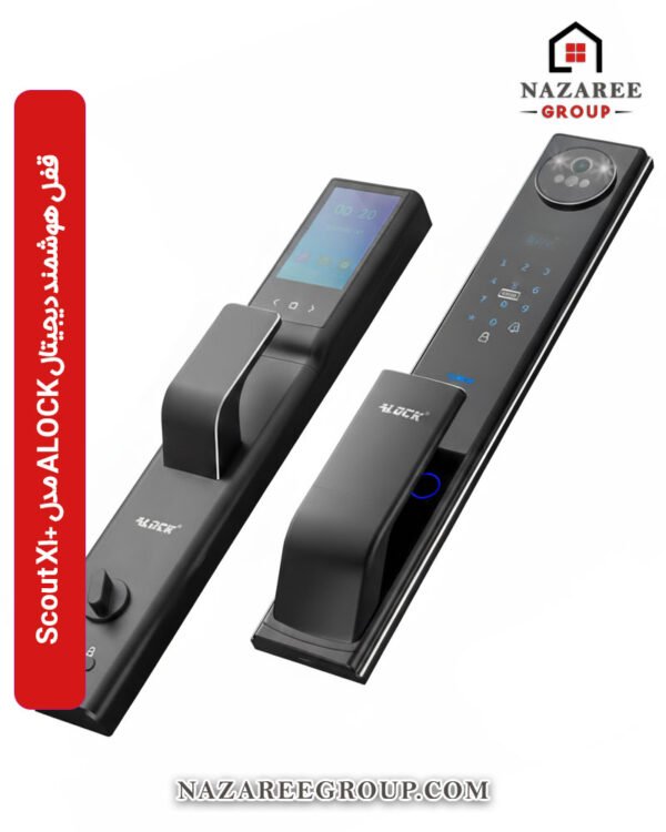 قفل دیجیتال +ALOCK Scout P1 مجهز به اثر انگشت و فناوری تشخیص چهره گروه نظری - کد 1002